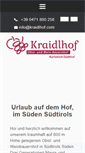 Mobile Screenshot of kraidlhof.com